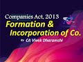 Formation & Incorporation of Company I Companies Act, 2013