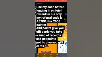 Use my code on fetch rewards for 2000 points