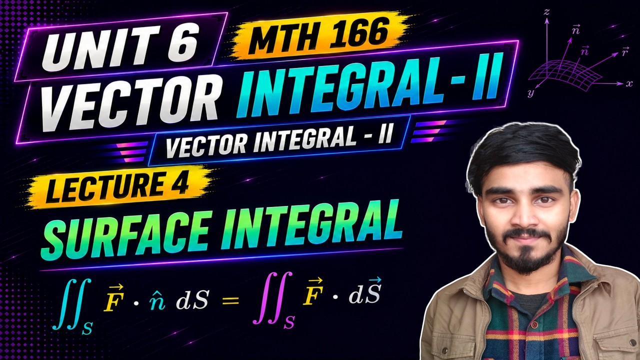 Surafce Area & Surface Integral - YouTube