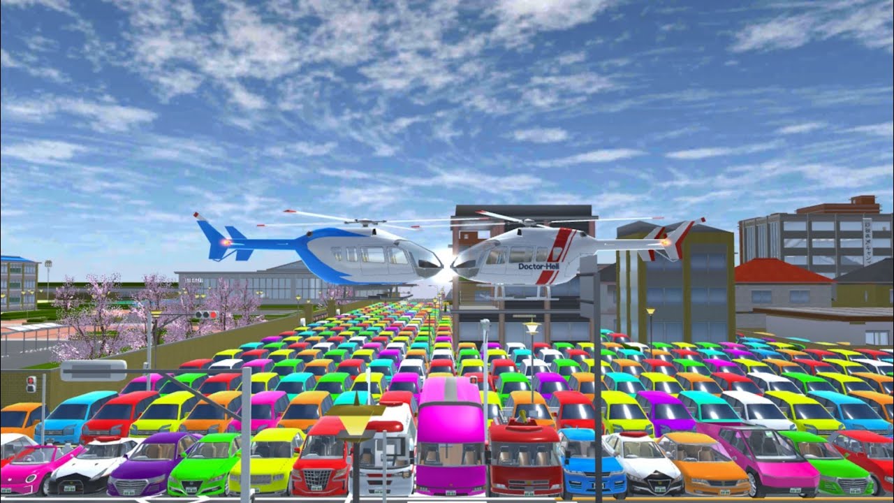 ALL REINBOW CAR COLLECTION AT PUBLIC ROAD 🛣️😱🚔🚒✅. SAKURASCHOOLSIMULATOR 😱🤯🚔🚒✅✅