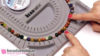 How to Use a Beading Board to Make a Strung Necklace from Start to Finish