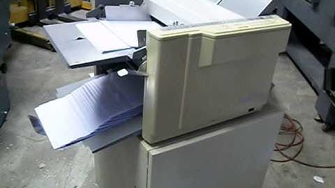 QP EQUIPMENT SALES DUPLO DF-520 TABLE TOP FOLDER