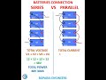 BATTERIES CONNECTION IN SERIES VS PARALLEL Battery Series Parallel Inverter Batteries Voltage