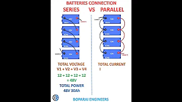BATTERIES CONNECTION IN SERIES VS PARALLEL Battery Series Parallel Inverter Batteries Voltage 