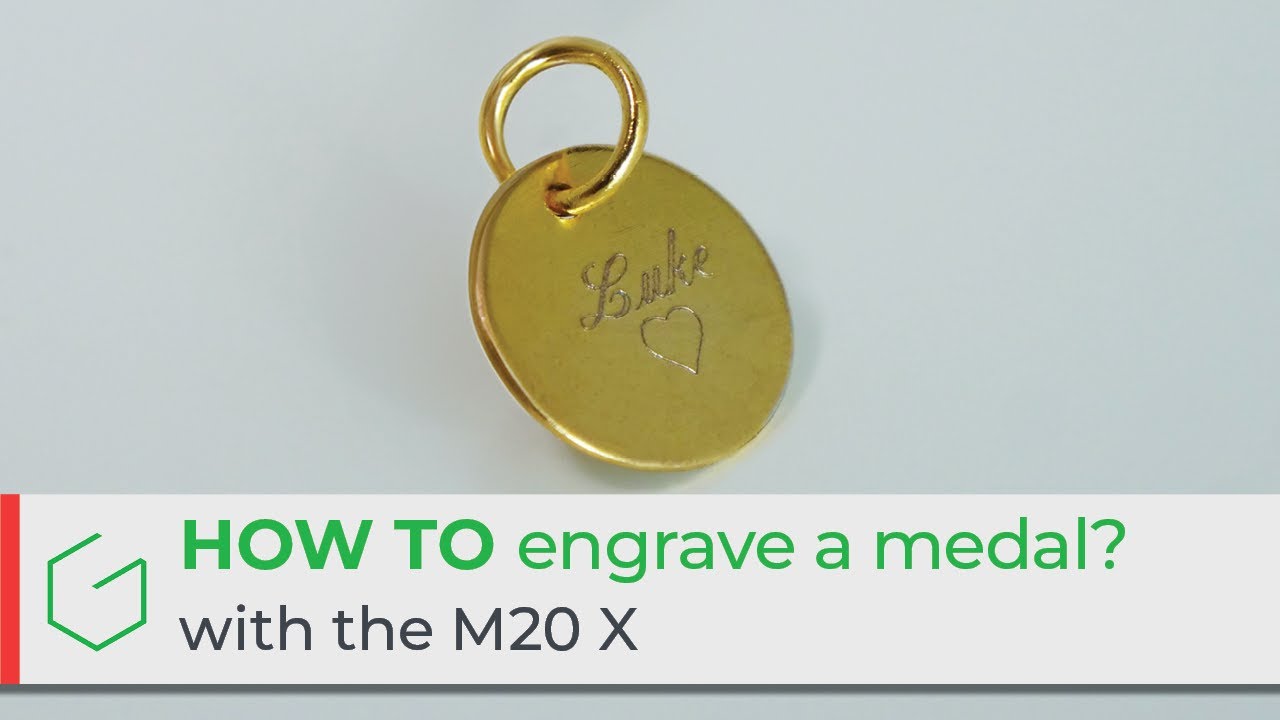 How to engrave medals with the M20 X ?