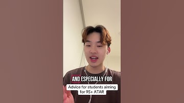 The best advice for a 95+ ATAR student #vce #atar #year12 #vceexams #vcestudy #atarcalculator