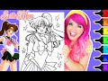 Coloring Sailor Jupiter Sailor Moon Coloring Page Ohuhu Art Markers 