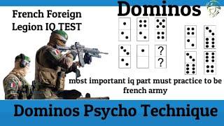 French Foreign Legion|Dominos Psycho Technique |Practice 2021|Most Important IQ Test screenshot 3