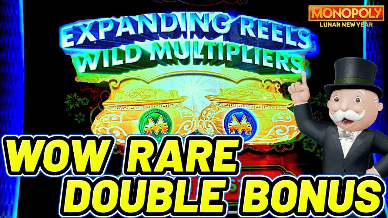 RARE DOUBLE BONUS on NEW MONOPOLY BAG GAME SLOT MACHINE! YouTube