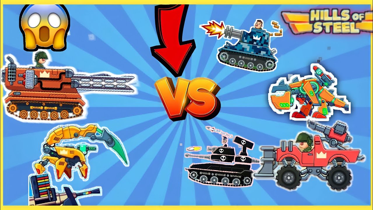 New update! new tank Gunner Unlocked💥Hills of steel mod apk