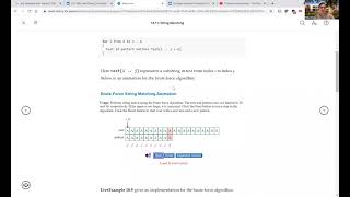 Daniel Liang C++ Video: Section 18.11 Brute-Force Algorithm