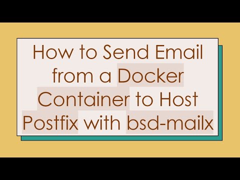 How to Send Email from a Docker Container to Host Postfix with bsd-mailx