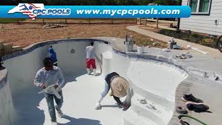 CPC Pools. Plaster Process Video.