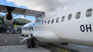 *CLOUDY NORWAY* FINNAIR for Widerøe ATR 72-500 takeoff from Molde airport!