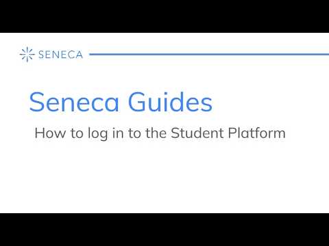 Seneca for Students: How to Log In