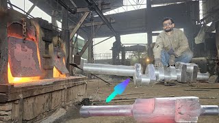 Complete Process of Making 3Cylinder Ammonia Crankshaft! | 3 Cylinder Crankshaft Manufacturing Video