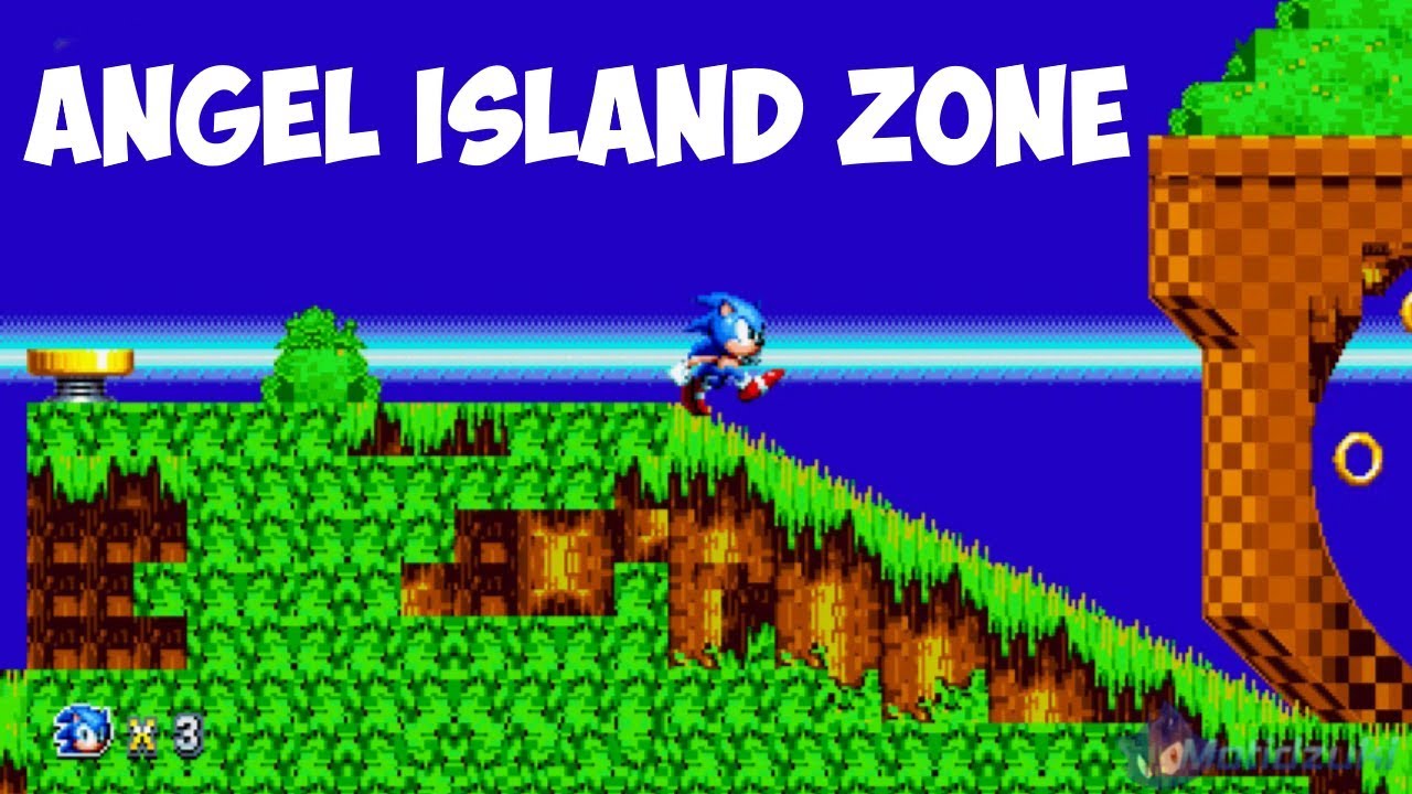 Island zone. Sonic 3 Angel Island Zone. Остров ангела Sonic 3. Карта Angel Island Zone Act 1. Соник Мания остров ангела.