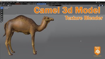 camel 3d model texture blender/animal/ऊंट/ઉંટ