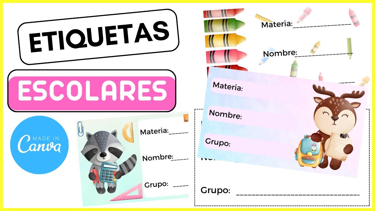 Como hacer etiquetas personalizadas (CANVA) 