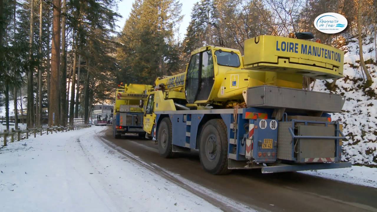 Chantier construction usine eau potable