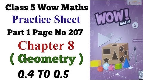 Practice Sheet of Chapter 8 Q.4 to Q.5 Class 5 Wow Maths