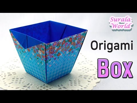 Origami -  Box, Container, Bowl (Tutorial, How to)