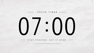 7 Minute Countdown Timer | No Music