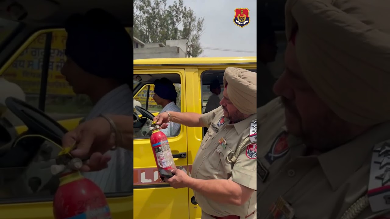 Batala Police Guide Van Drivers on Student Safety