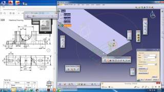 Plumber block Base part 1 Catia V5