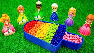 ASMR Video l How To Make Ice Cream Bathtub With Mixing Rainbow Beads | By Rainbow Color