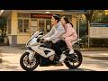 Sweet Interaction Under Golden Ginkgo Leaves in University Campus #moto #skate
