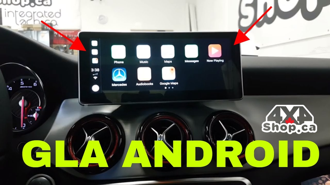 10.25 Android screen Mercedes GLA 45 AMG Apple CarPlay Android Auto