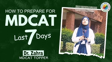 How to crack MDCAT in seven days?| Last week revision plan kia hona chahiye?|SALT