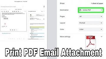 How to Print a PDF Email Attachment -  PDF emails and attachments Printing in Email