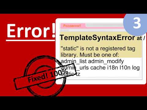 TemplateSyntaxError | ''static'' is not a registered tag library. Must be one of: admin_list admin