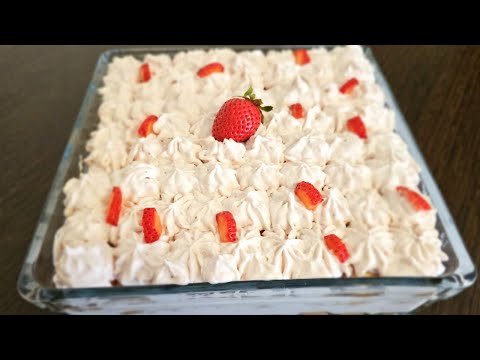 Cel mai bun Tiramisu de Capsuni | O reteta fara coacere usoara si delicioasa