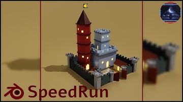 Creating a low poly Castle using Blender | 3 DimensionaL |