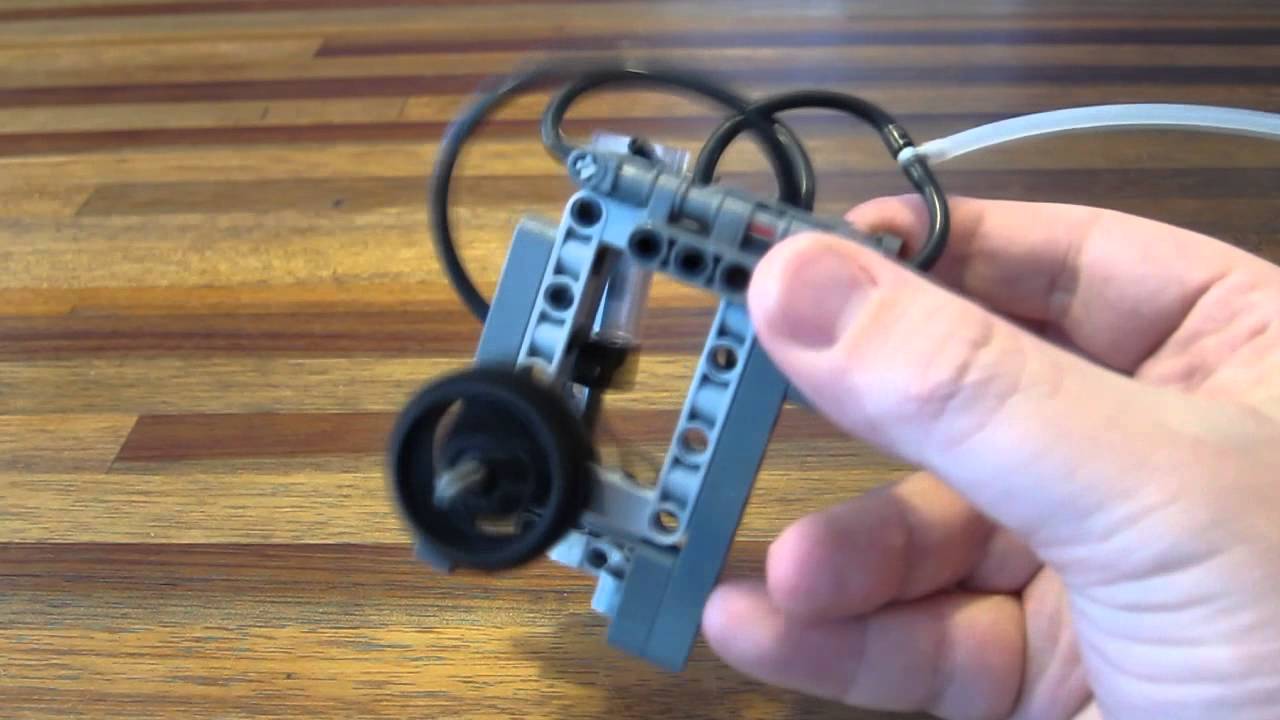 Lego Pneumatic Engine - Super Simple Switchless 1 cylinder - YouTube