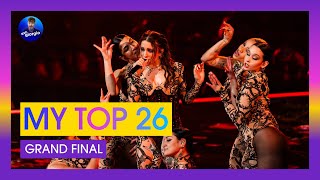 Eurovision 2024: Grand Final: My Top 26 [After the Semi-finals]