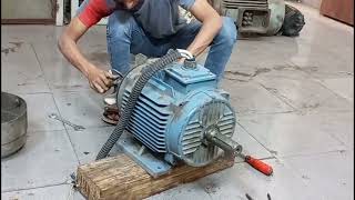 Electro Lab, how to make motor work, 11 kw electric motor work, Excellence technique of rewinding,