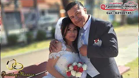David y Monica en su enlace matrimonial