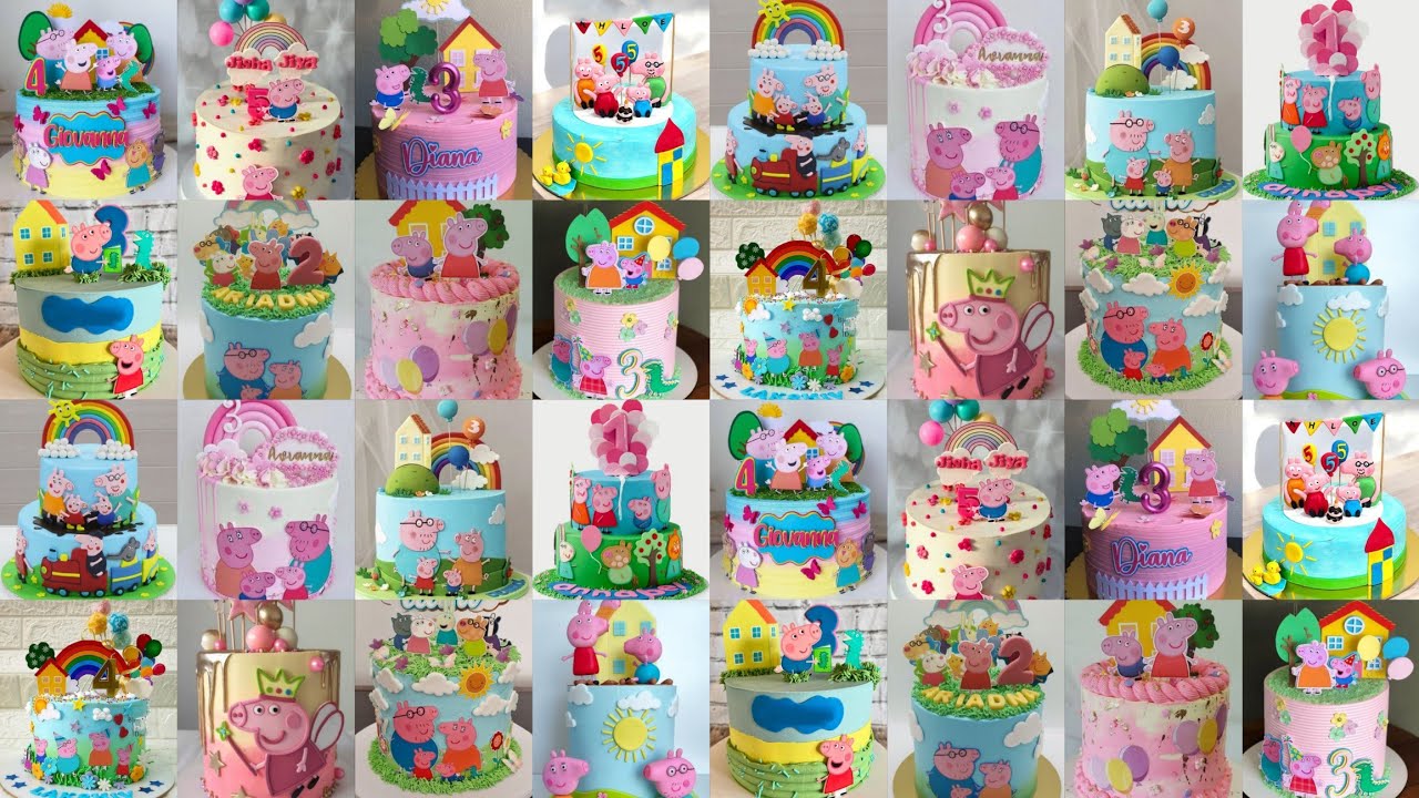 🌈Birthday Cake/Cakes/Happy Birthday Cake/Kids Birthday Cake/Peppa Pig Cake Design/Peppa Pig Cake