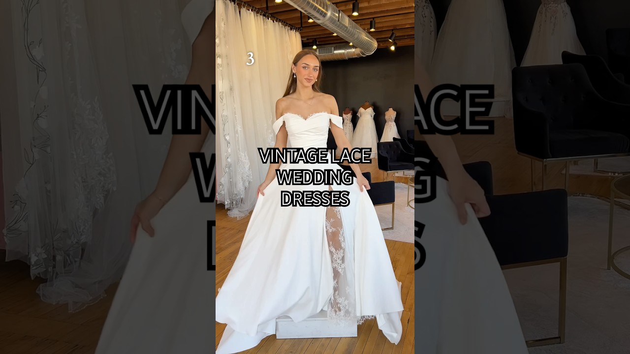 Винтажные кружевные свадебные платья 🩷 