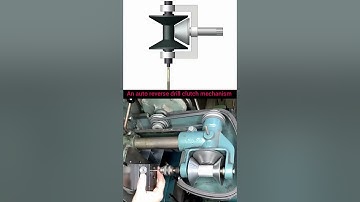 The image shows an auto-reverse drill clutch mechanism, often used in thread tapping machines. 