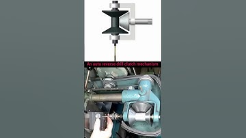 The image shows an auto-reverse drill clutch mechanism, often used in thread tapping machines. 