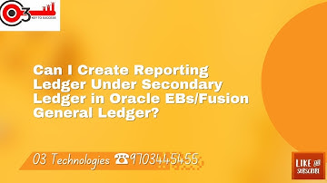 Can i Create Reporting Ledger Under Secondary Ledger in Oracle EBs/Fusion General Ledger?