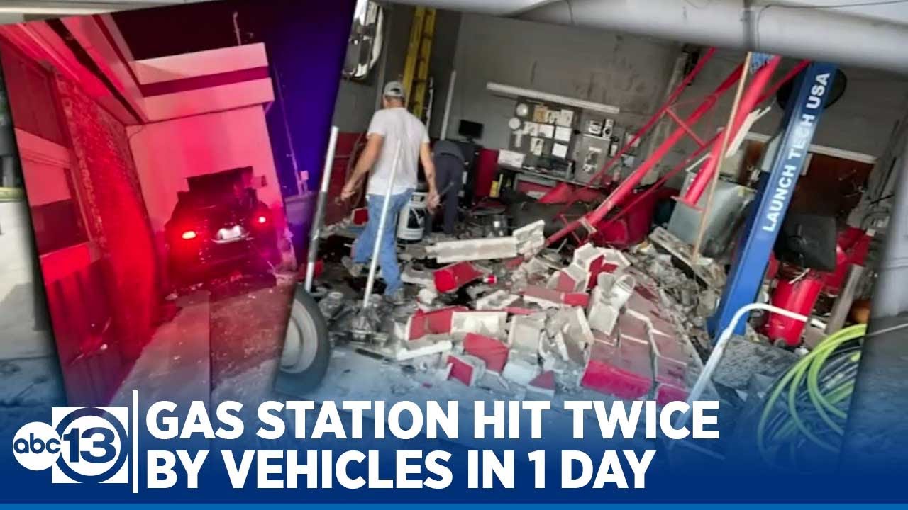 Crosby familyowned gas station hit twice by vehicles in 1 day YouTube