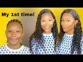 I installed her 1st curly wig! | The real HD lace   ft. Julia Hair | PETITE-SUE DIVINITII