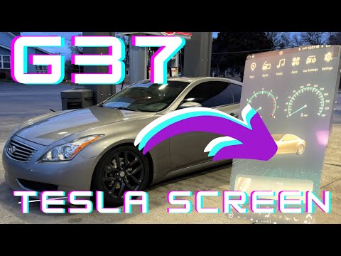G37 TESLA STYLE Screen Install | Infiniti G37 | #teslascreen #tablet #car #infiniti #how to