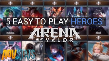 Easy to play Arena of Valor heroes for new players